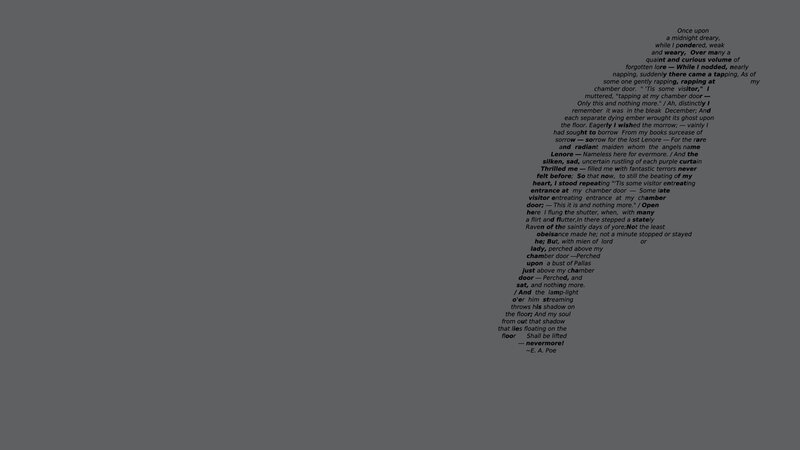 The Raven poem text