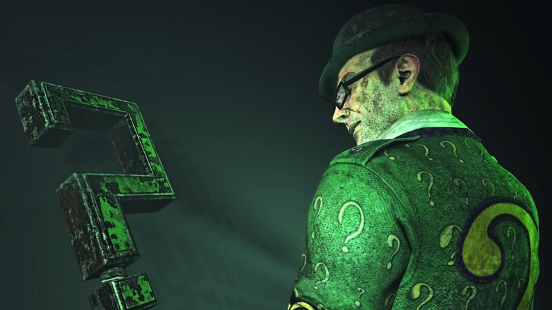 The Riddler Character — Green, Dark, Mysterious