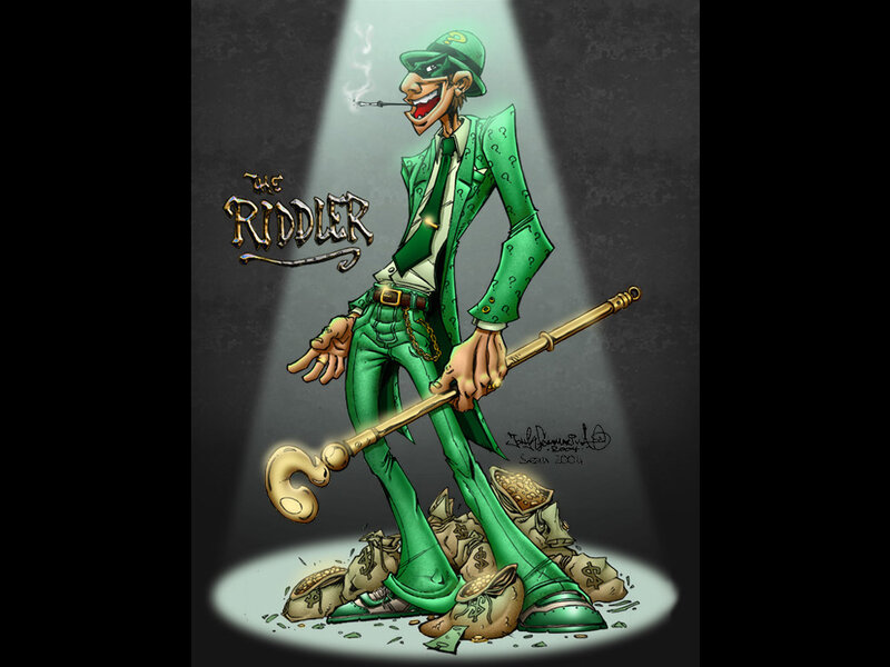 The Riddler Character — Green, Dramatic