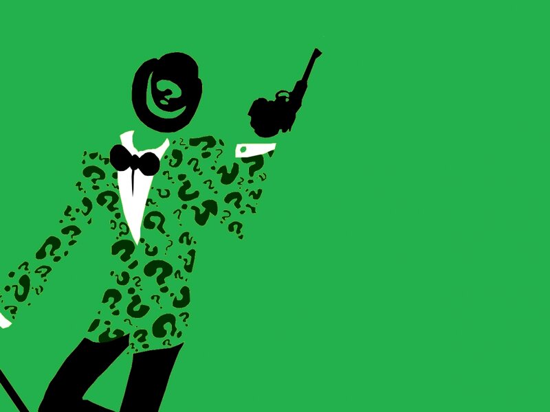 The Riddler Character — Green, Dramatic, Vector Art