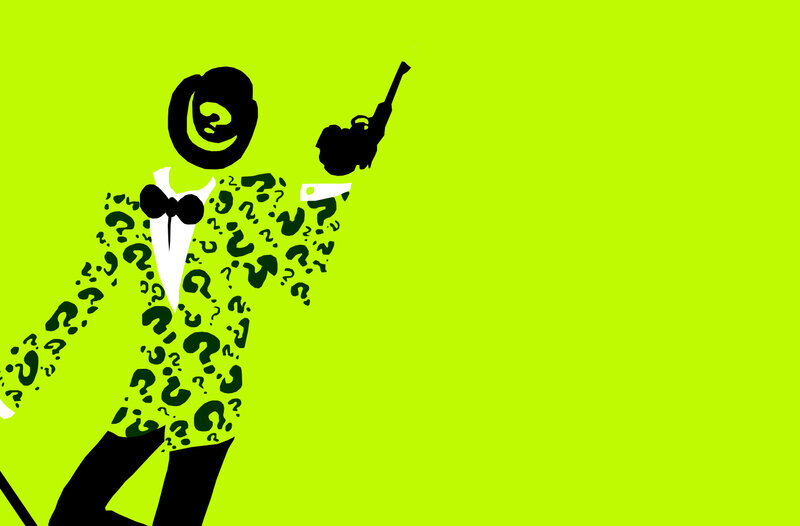 The Riddler Character — Lime Green