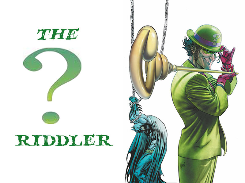 The Riddler Holding Batman