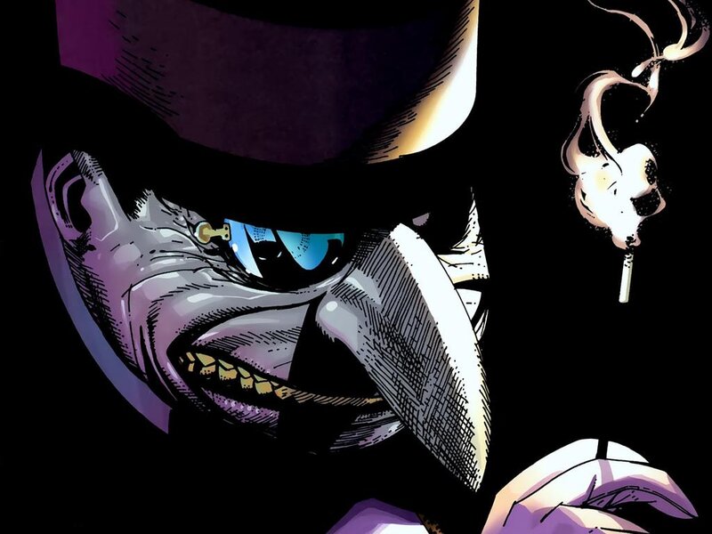 The Riddler in a comic panel