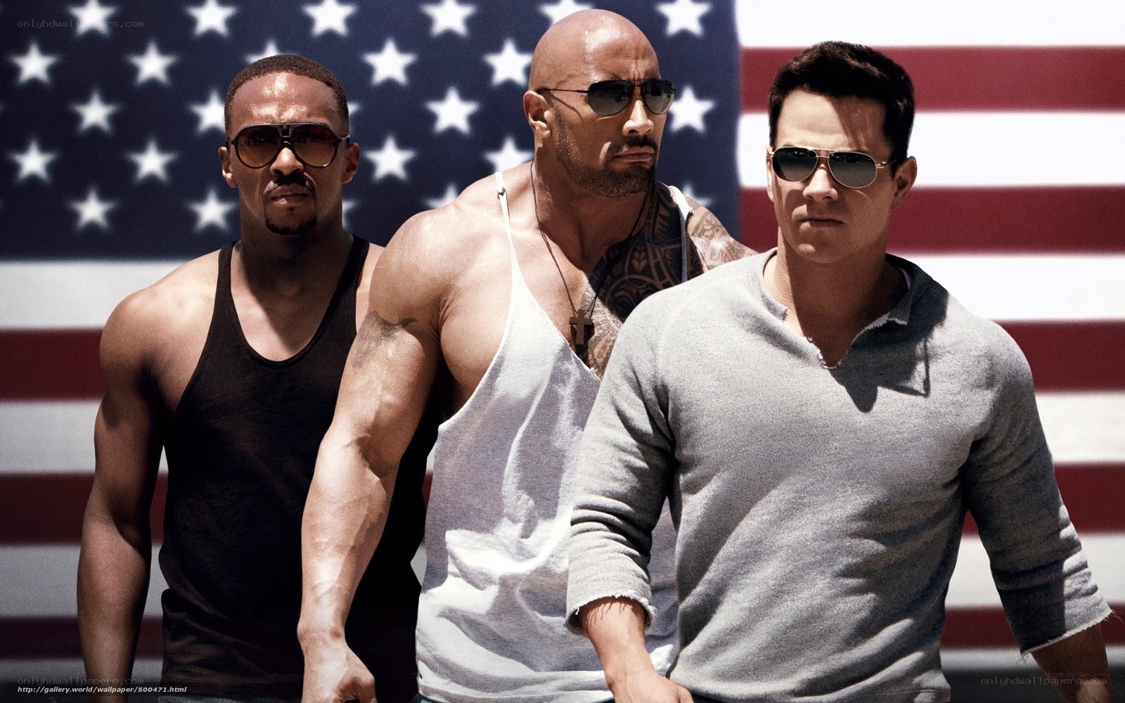 The Rock and his team