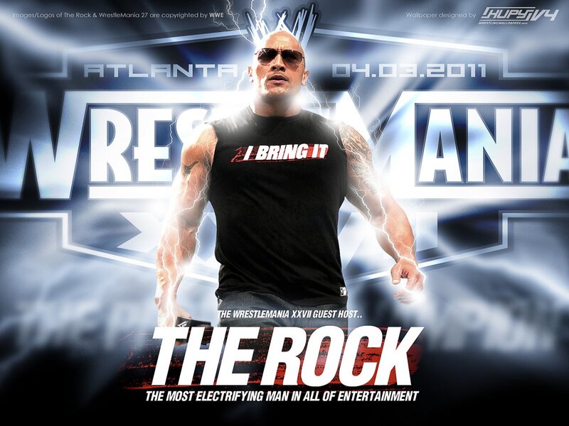 The Rock in Black Shirt