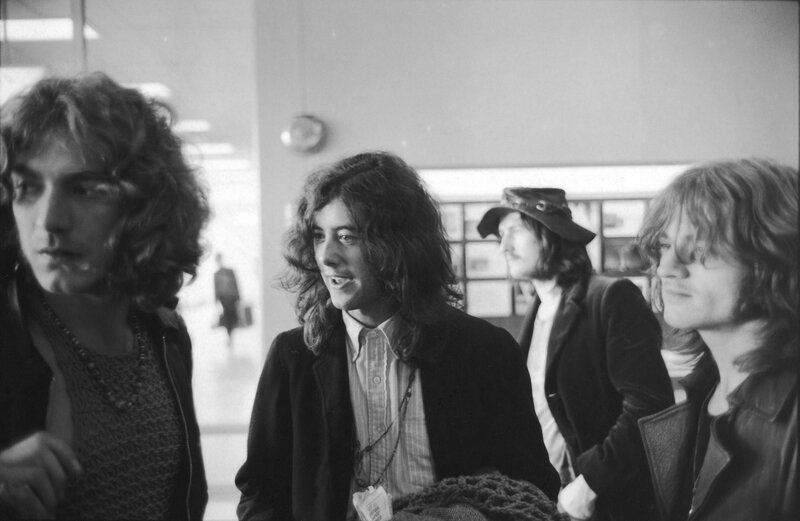 The Rolling Stones at an airport