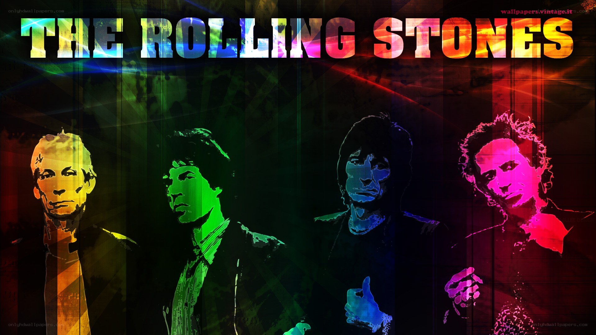 The Rolling Stones band wallpaper
