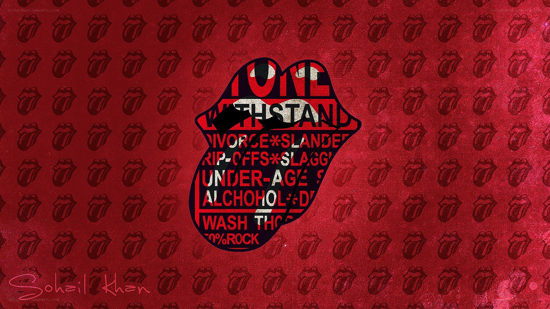 The Rolling Stones logo art