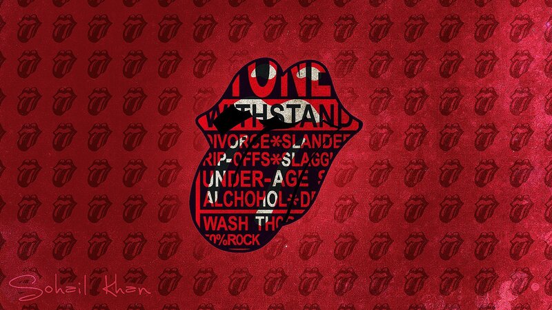 The Rolling Stones Logo — Red
