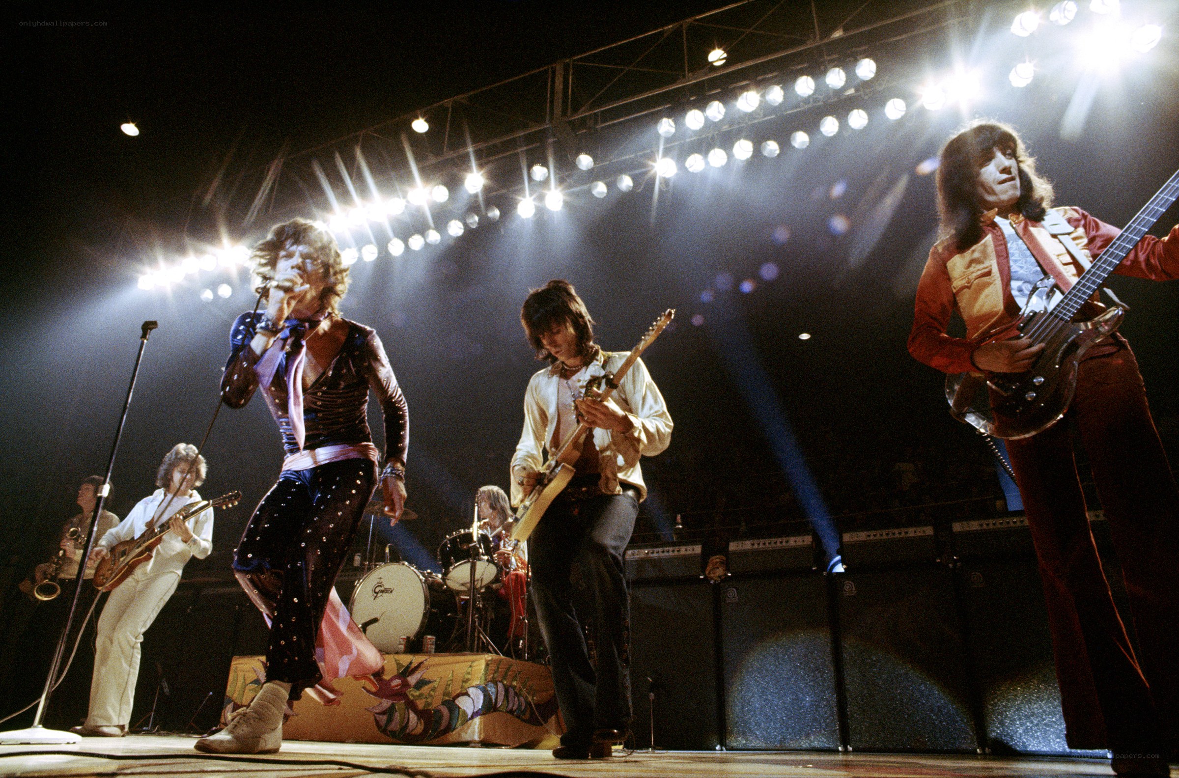 The Rolling Stones performing live