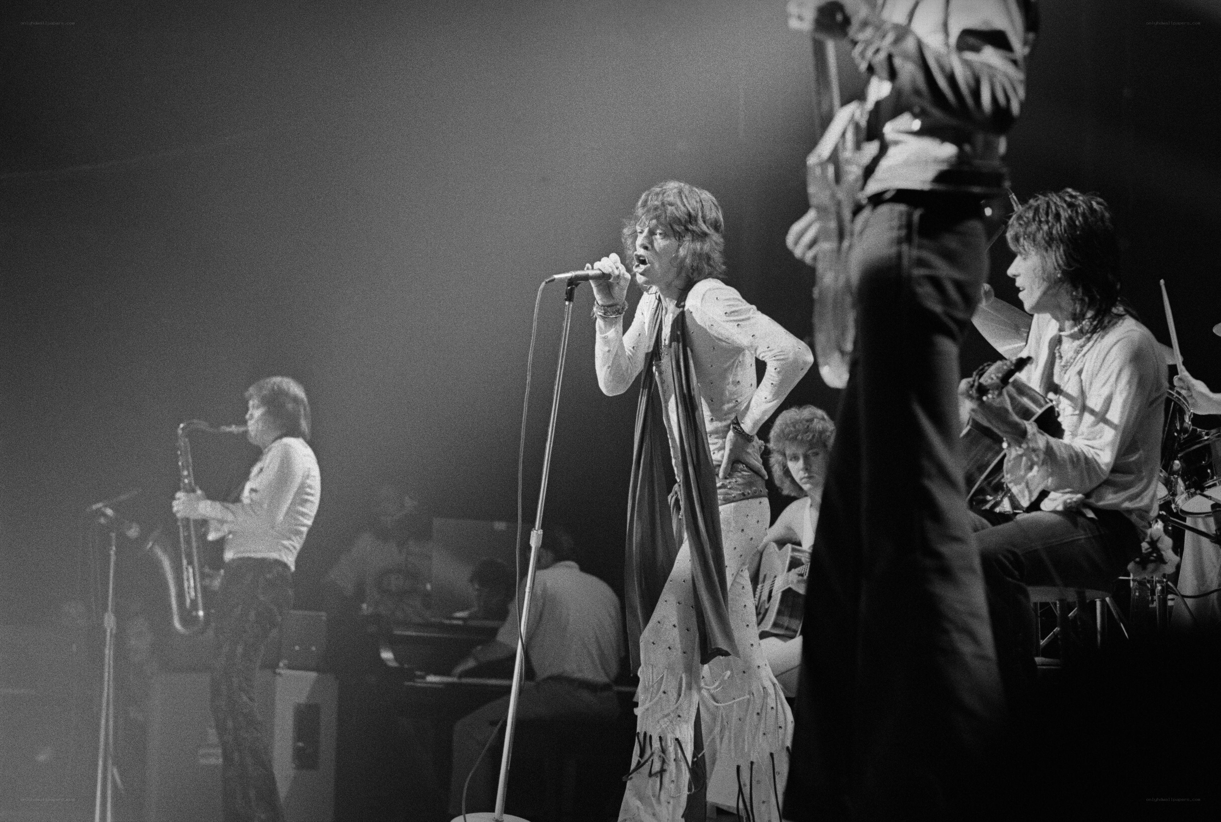 The Rolling Stones performing live