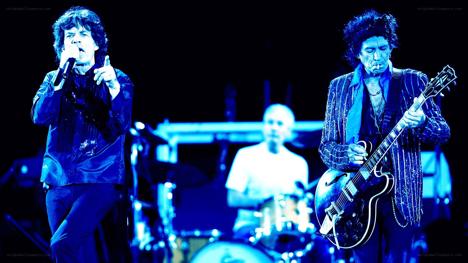 The Rolling Stones performing live