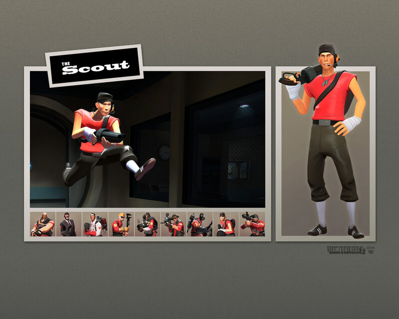 The Scout character from Team Fortress 2