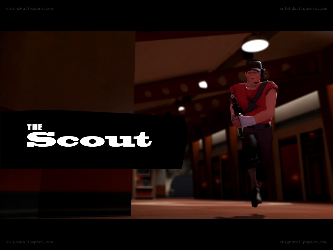 The Scout character in action