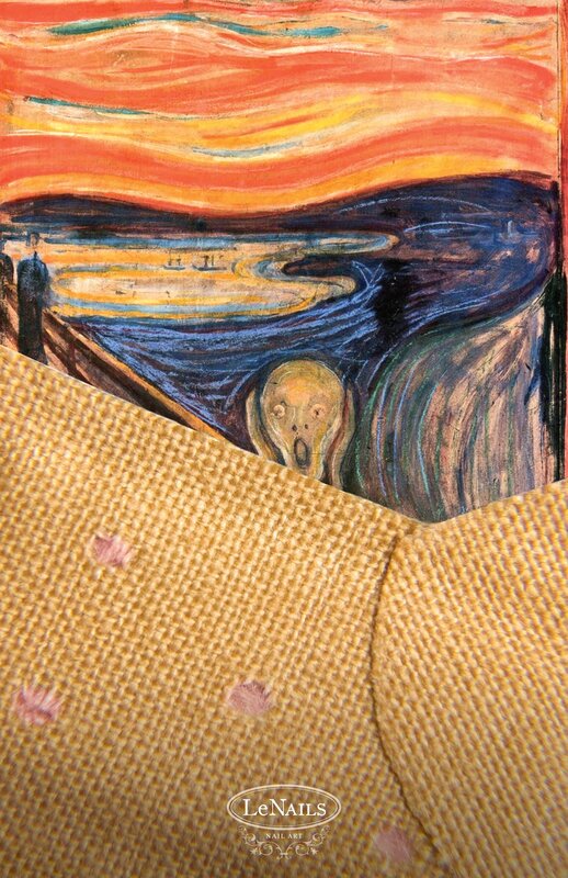 The Scream nail art