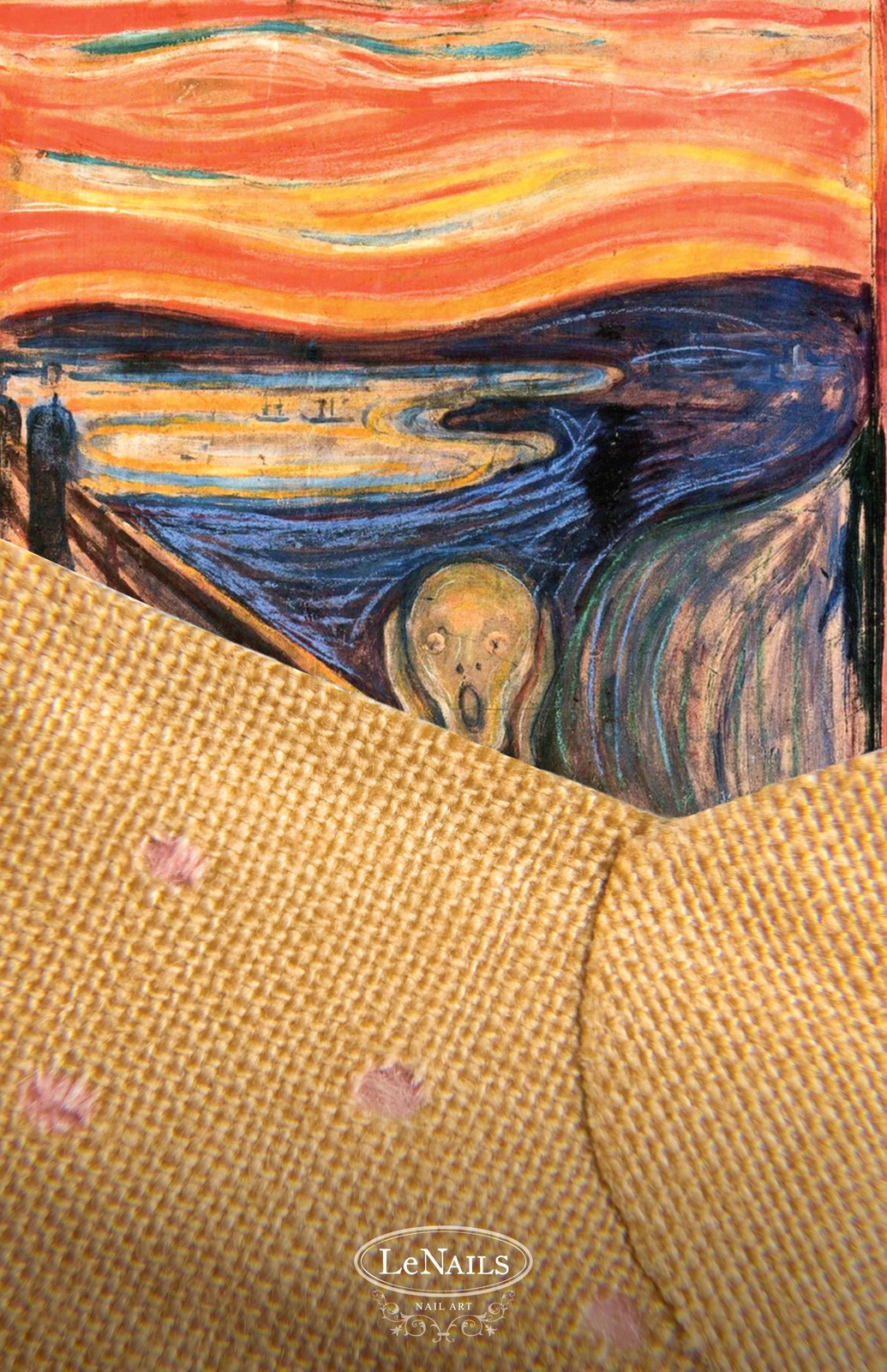 The Scream nail art