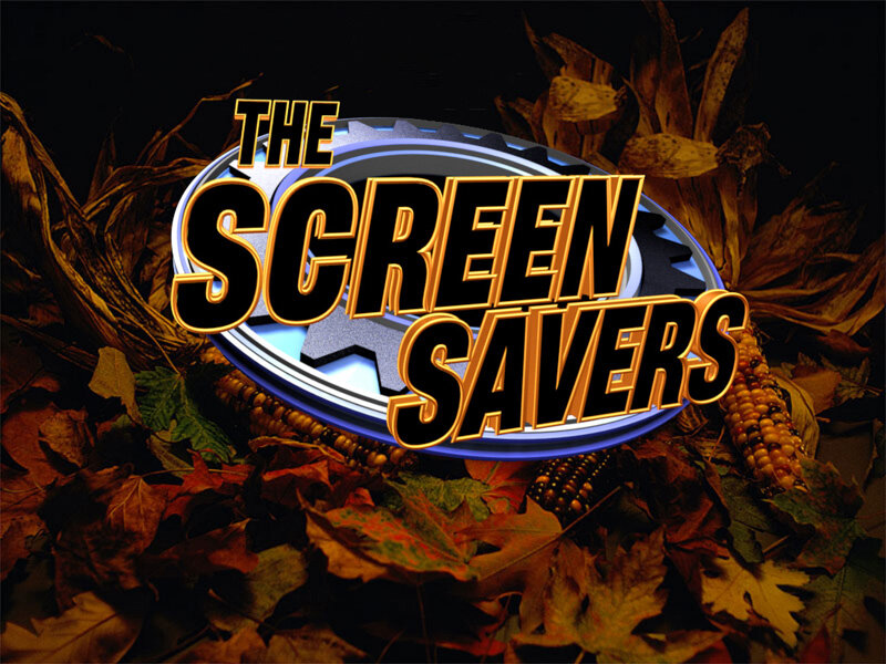 The Screen Savers Logo — Black