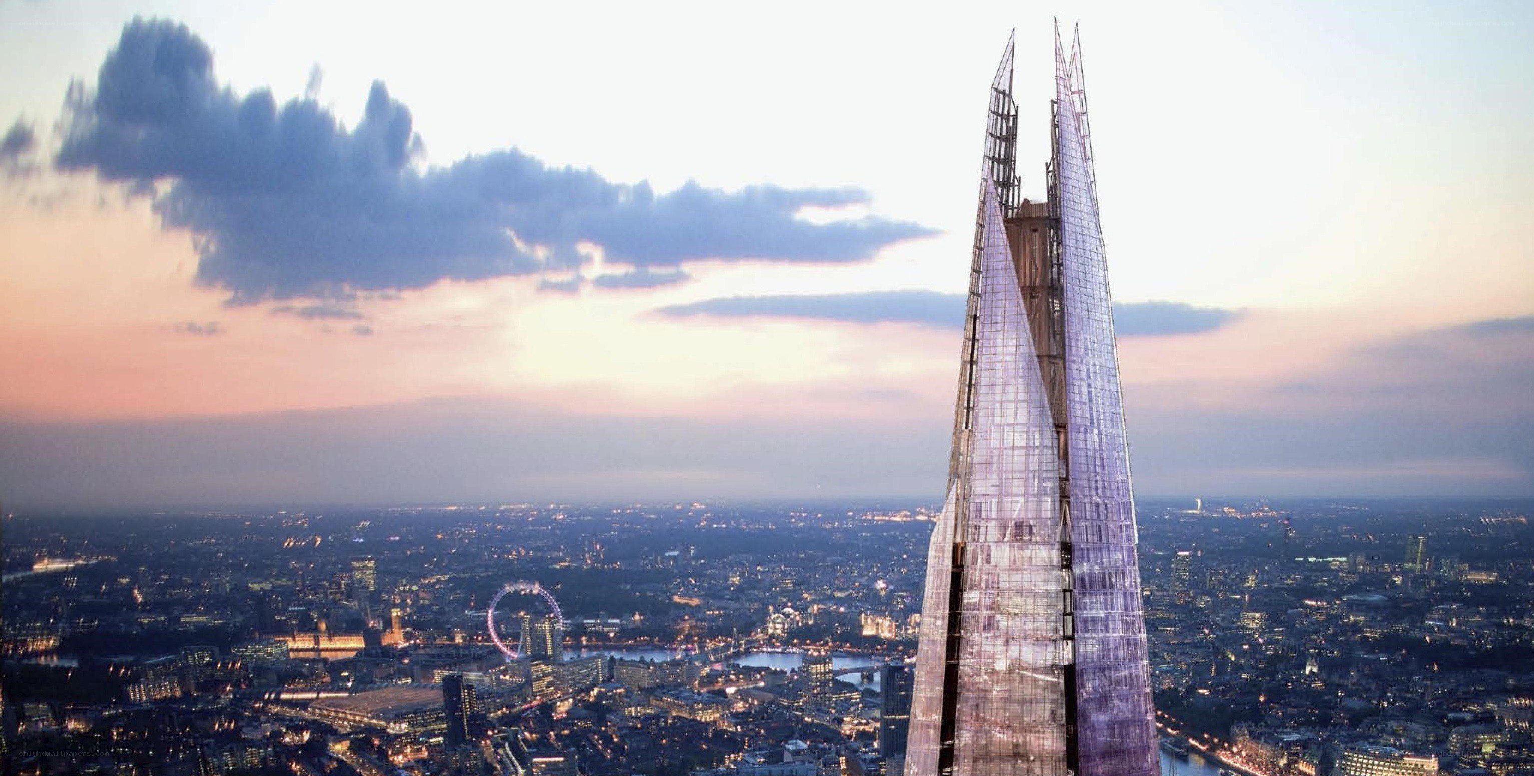 The Shard at dusk