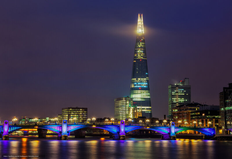 The Shard Skyscraper — Blue, Dramatic