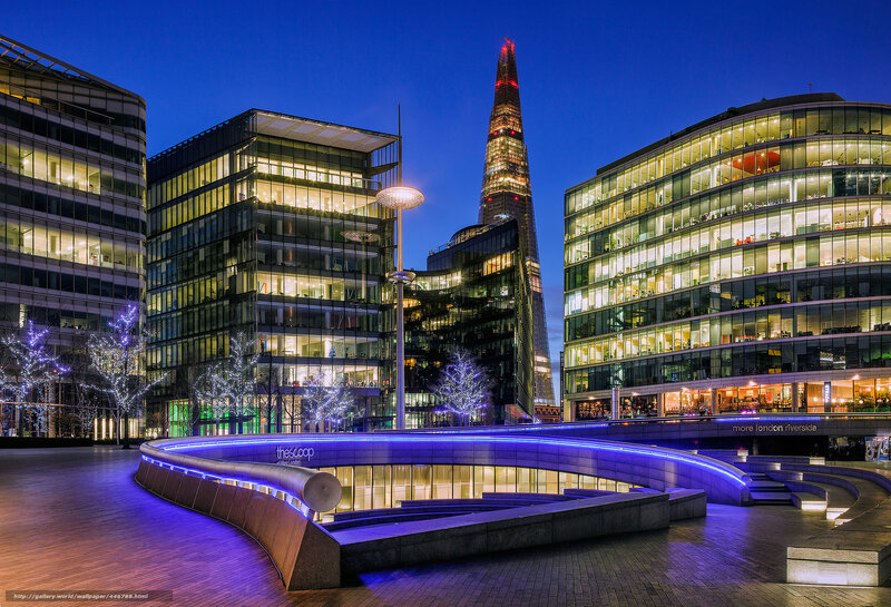 The Shard Skyscraper — Blue