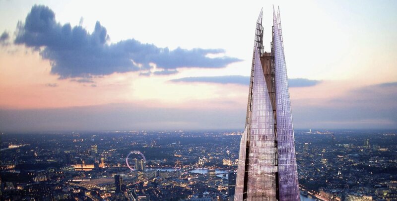 The Shard Skyscraper — Purple, Dramatic, Sunset