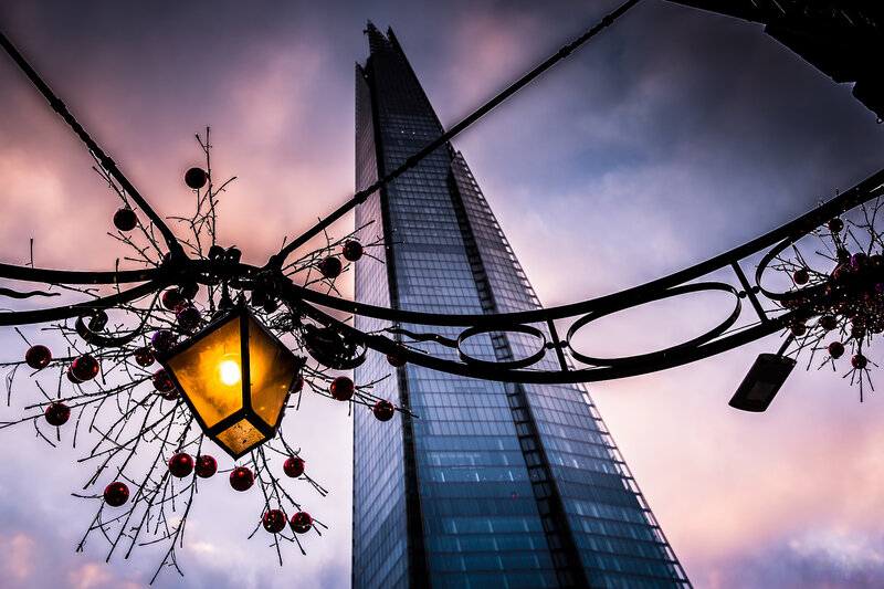 The Shard Skyscraper — Purple