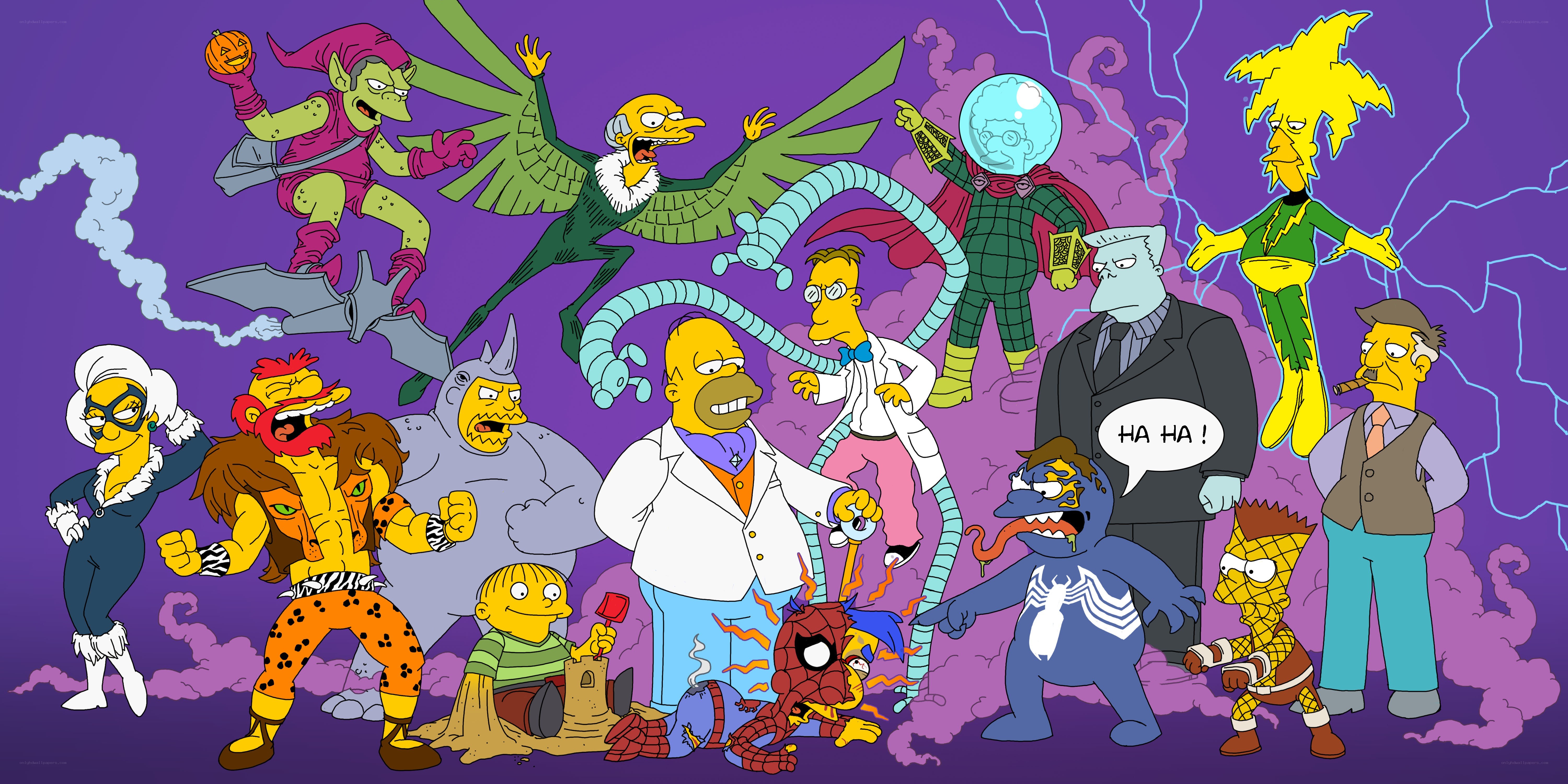 The Simpsons as Marvel villains