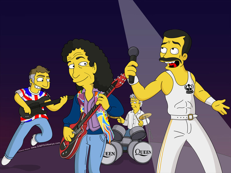 The Simpsons as Queen