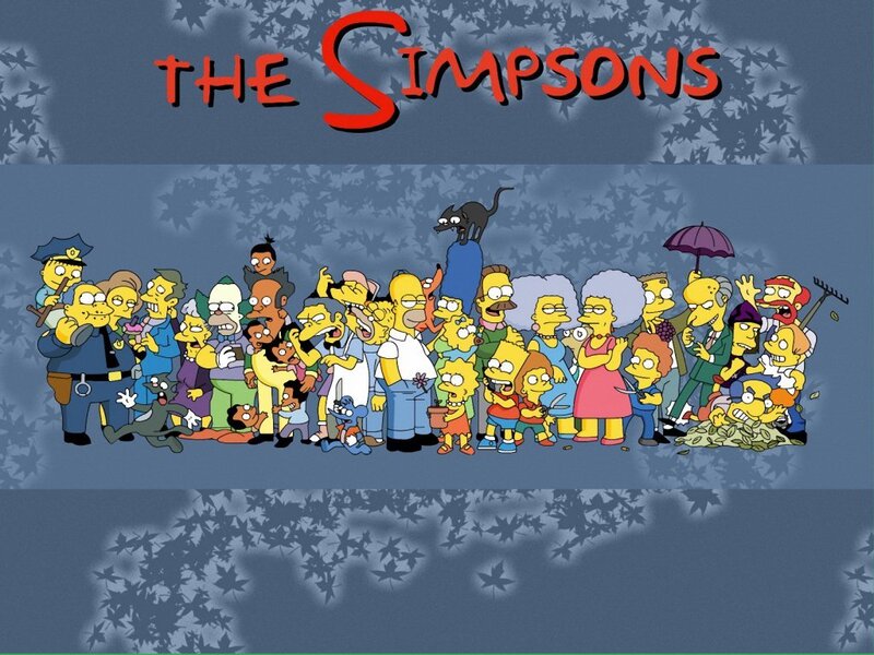 The Simpsons cast group shot