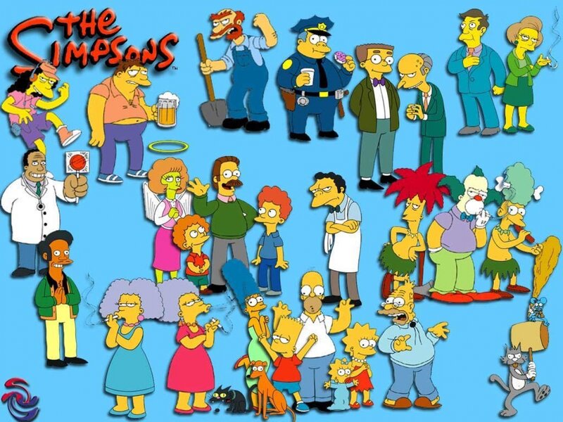 The Simpsons Characters — Blue