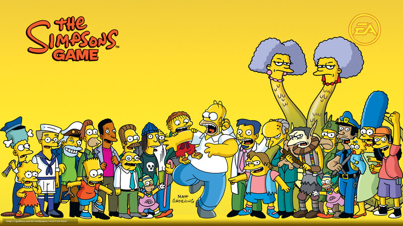 The Simpsons Characters — Yellow, Chaotic, Comic