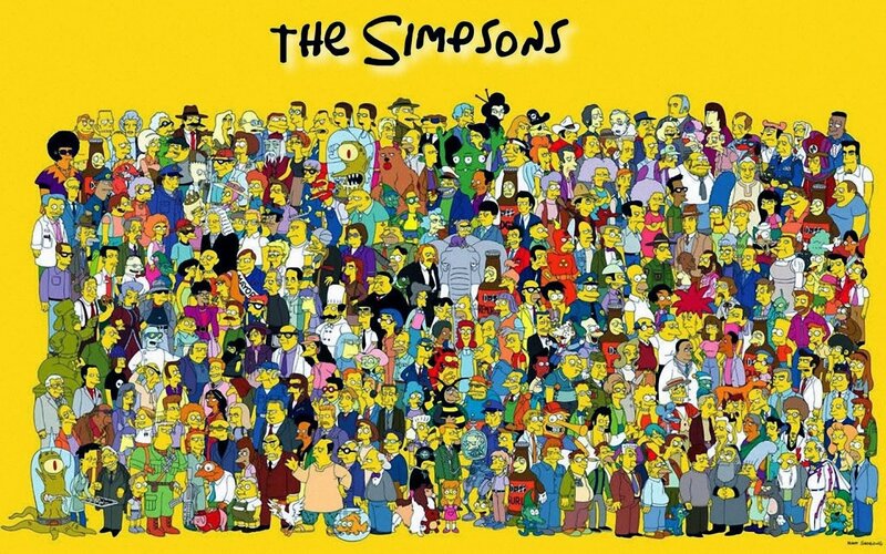 The Simpsons Characters — Yellow, Chaotic
