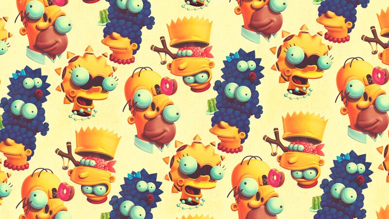 The Simpsons Characters — Yellow, Playful, Illustration