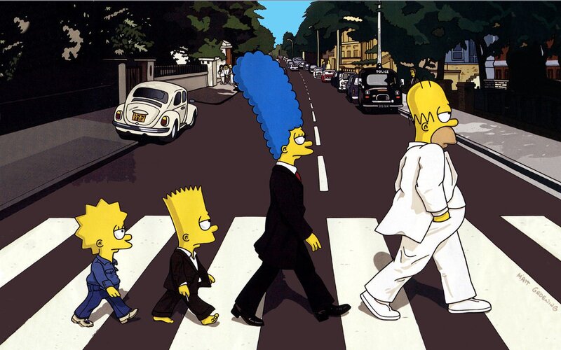 The Simpsons Crossing Street