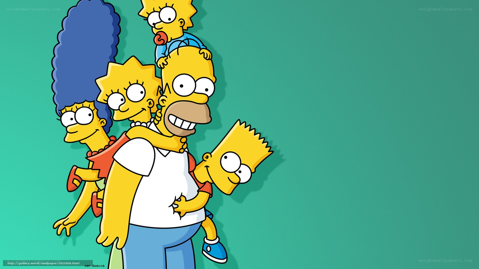 The Simpsons family portrait