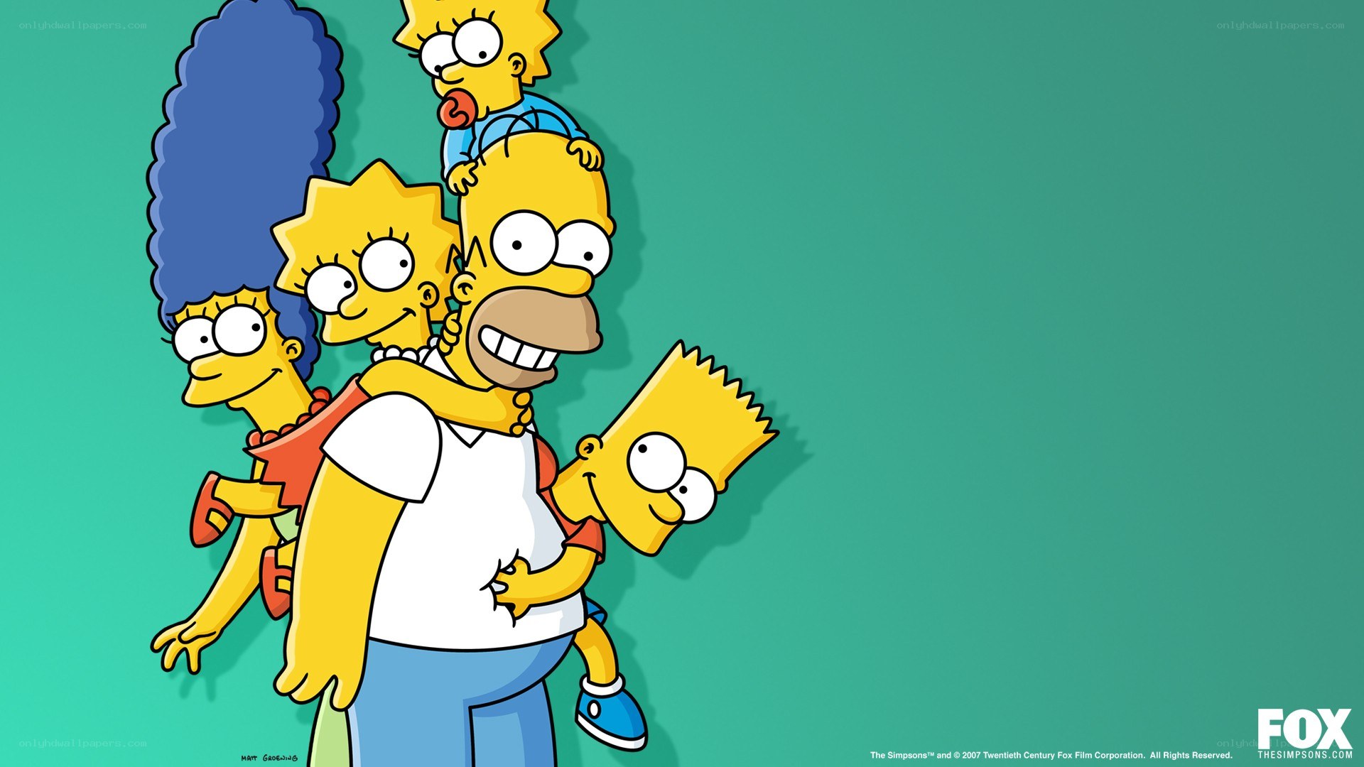 The Simpsons family portrait