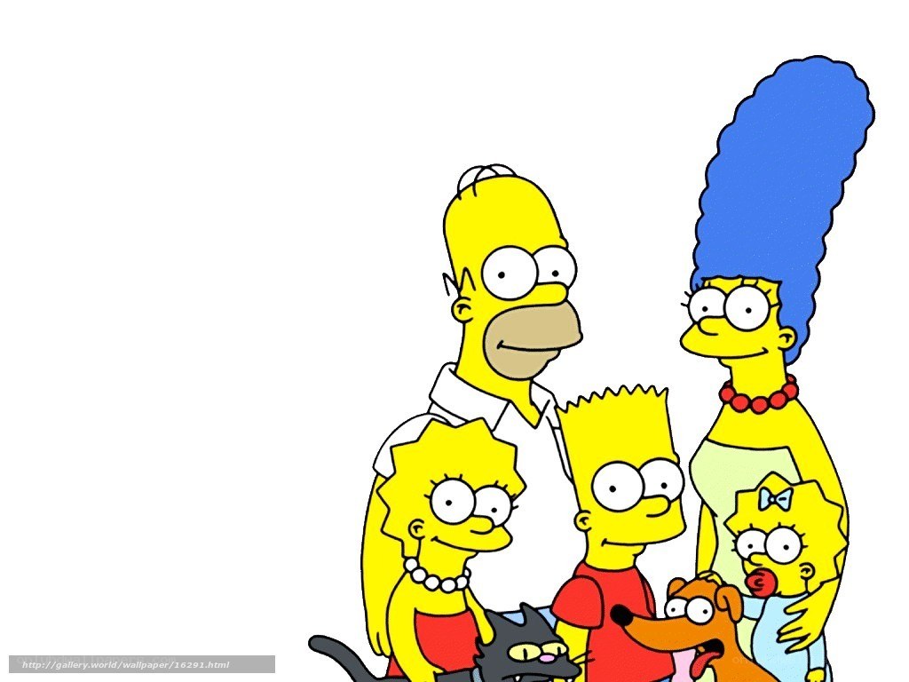 The Simpsons family portrait