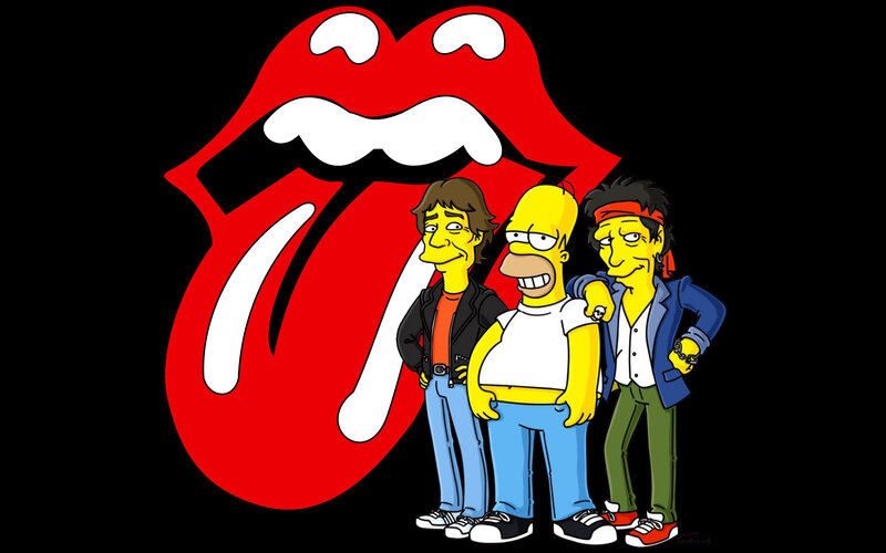 The Simpsons meet The Rolling Stones