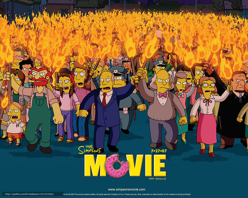The Simpsons Movie crowd