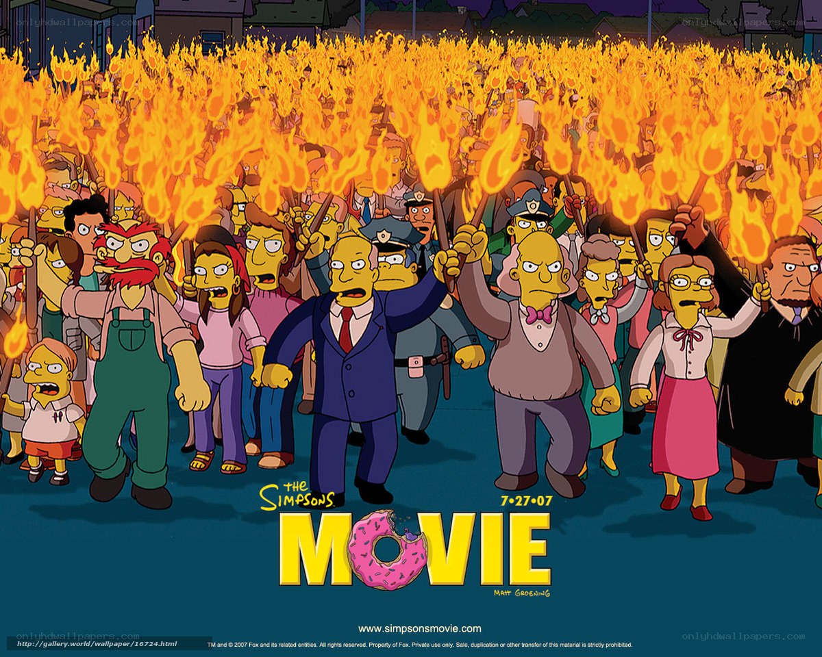 The Simpsons Movie crowd