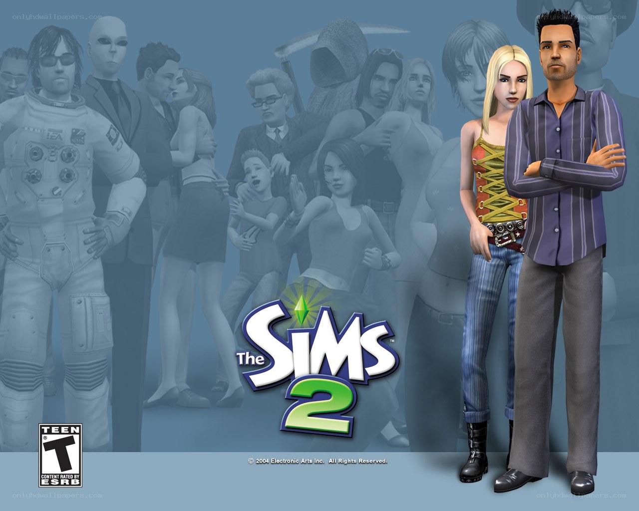 The Sims 2 game cover art