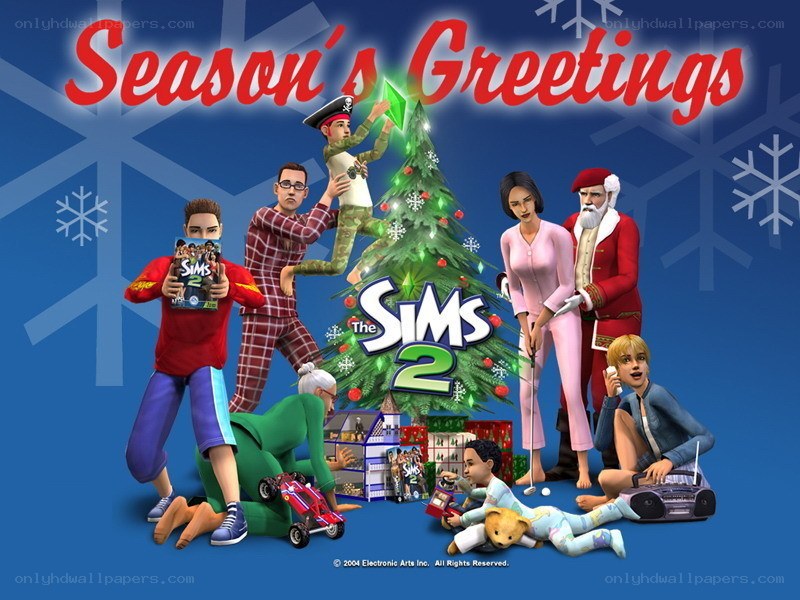The Sims 2 holiday greeting