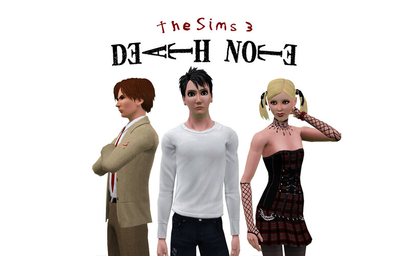 The Sims 3 Death Note characters
