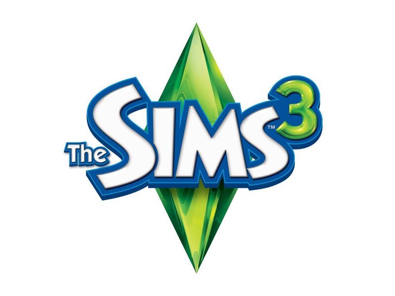 The Sims 3 Logo — White