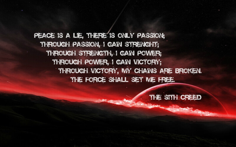 The Sith Creed