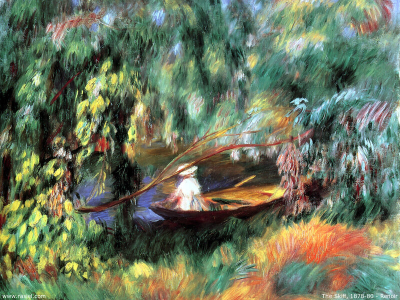 The Skiff on a River