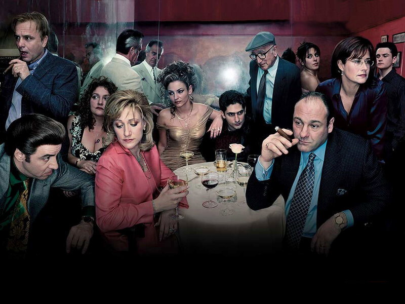 The Sopranos cast at a dinner