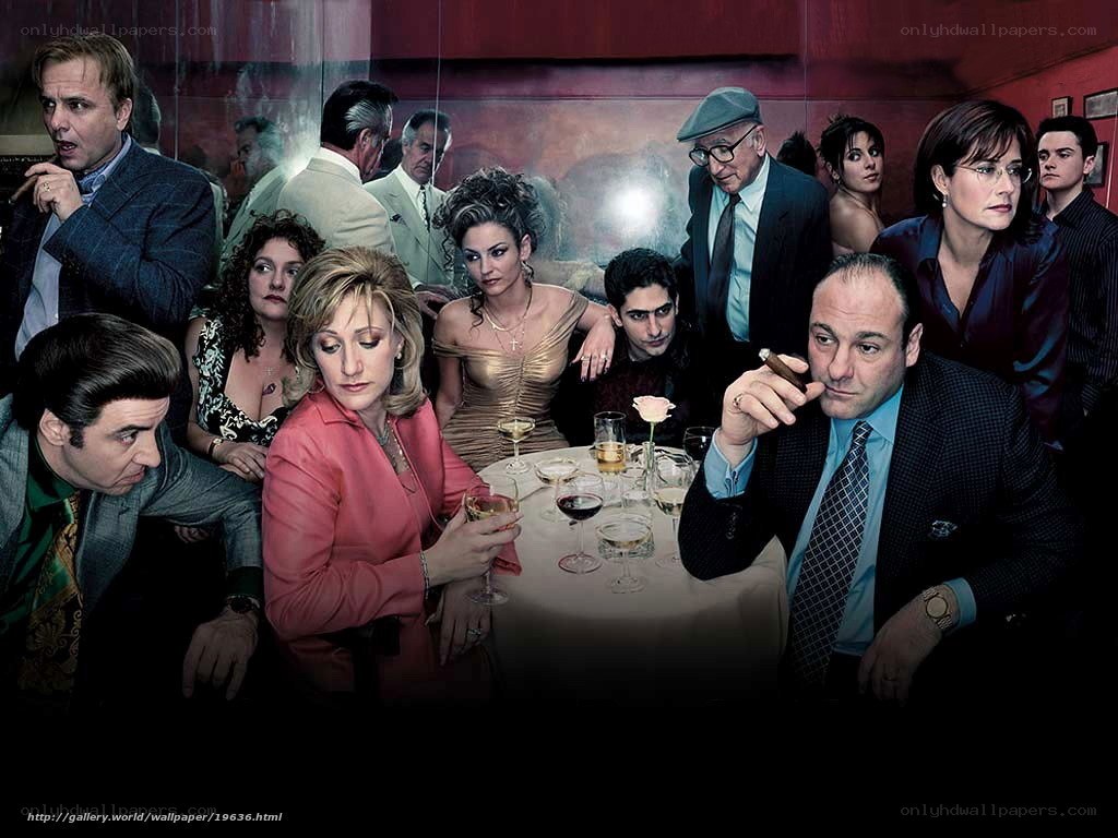 The Sopranos cast at dinner