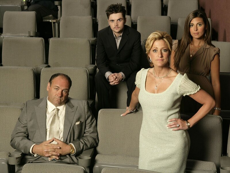 The Sopranos cast in theater seats