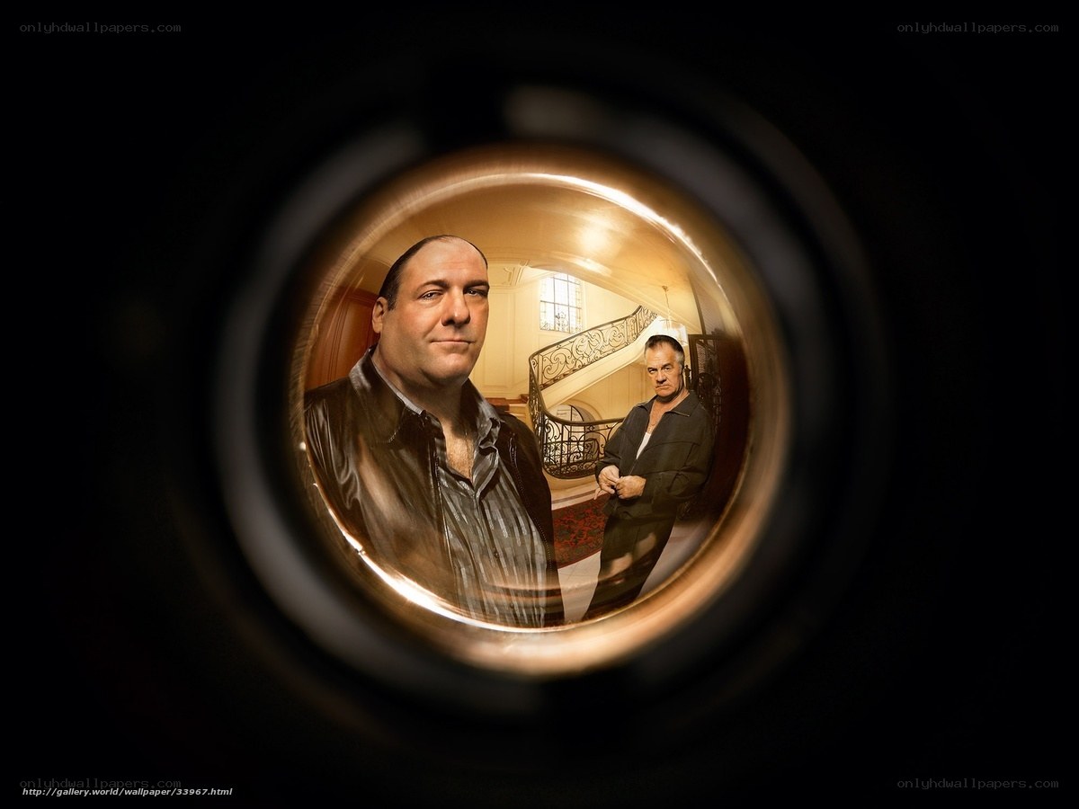 The Sopranos characters through peephole